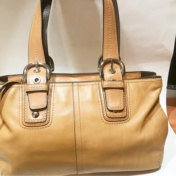 Coach Handbags - Coach Tan Leather Soho Shoulder Bag F13109